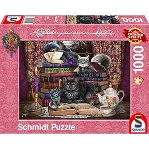 Donkere rand met katten: Birgid Ashwood puzzel 1.000 stukjes