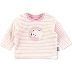 Sigikid Baby Meisje Classic Lange Mouw Bio Katoen Lange Mouw T-Shirt Wit Roze 62, Wit/Roze