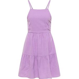 LOMASI Mini-jurk met slipdress voor dames, Slip-on mini-jurk