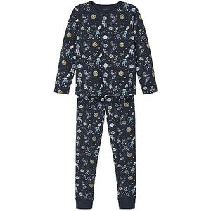 Name It Nkmnightset Dark Sapphire Space Noos Pijama Set (2 stuks) voor jongens, Dark Sapphire