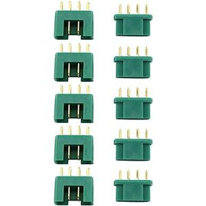YUNIQUE ITALIA 5 paar MPX mannelijk-vrouwelijk, connectoren voor RC Lipo modelbouwbatterij (groen) kleur, HH-A20O-IBK0