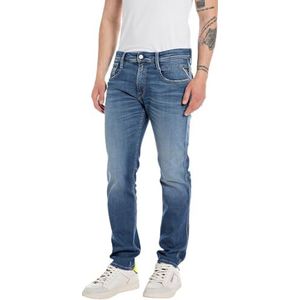 Replay Anbass heren jeans, 009 Medium Blauw