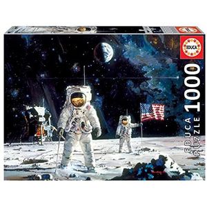 Educa Borras - Genuine - 1000 stukjes First man on the moon, Robert McCall (18459)