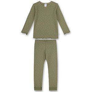 Sanetta Pyjama pour fille vert | Ensemble de pyjama en coton bio de haute qualité et confortable pour filles. Ensemble de pyjama pour filles, vert, 128