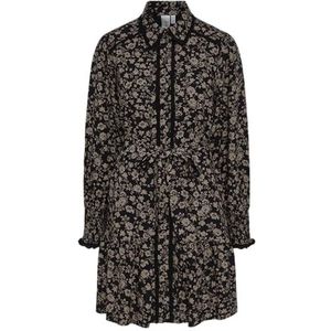 YAS Yastilera Ls Shirt Dress S. Noos YAS tilera Ls Jurk S. Noos Dames (1 stuk), zwart.