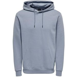 ONLY & SONS Herenhoodie in effen kleur, grijs.