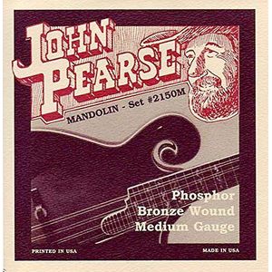 John Pearse Strings® 2150M snaren voor mandoline – fosfor brons – Loop End – medium gauge