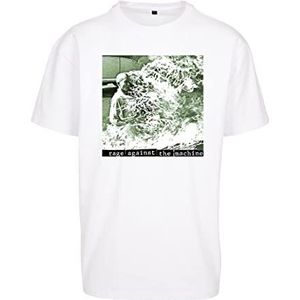 Mister Tee Mt2471 Rage Against The Machine Oversized T-shirt voor heren (1 stuk), Wit