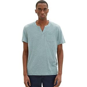 TOM TAILOR Heren T-Shirt 31596 - Groen diepblauw, XXL, 31596, groen donkerblauw