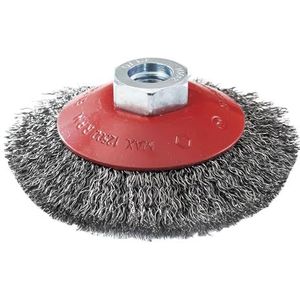 Leman 06427 WC-borstel van gegolfd staal, Ø 100 mm