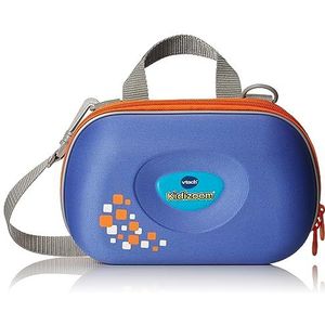 VTech - Draagtas KidiZoom blauw, camera-accessoires met opbergvakken, verstelbare schouderriem, compatibel met alle modellen, cadeau voor kinderen vanaf 3 jaar - inhoud in het Frans