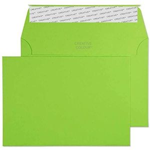 Blake Creative Colour C6 enveloppen, 114 x 162 mm, 120 g/m², zelfklevende strips (107), limoengroen, 500 stuks