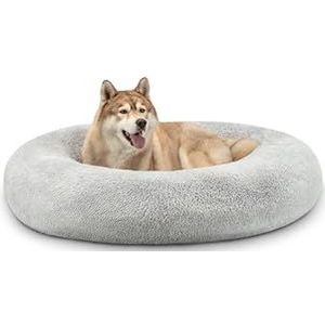 lionto Rond hondenbed / kattenbed diameter: 120 cm - lichtgrijs