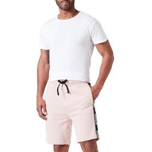 HUGO Short de sport avec logo pour homme, Rose clair/pastel 681, L