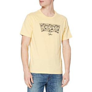 Levi's Housemark Graphic T-shirt voor heren, Oranje (Ssnl Hm Fish Fill Golden Haze)