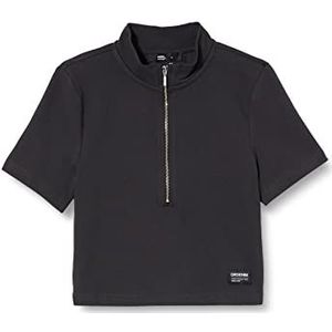 Dr. Denim Nina Dames Zip Shirt Graphit M, GRAPHITE