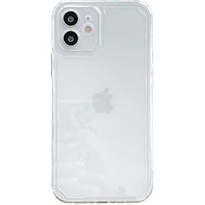 Coque Silicone Compatible avec Apple iPhone 12, [Silicone Souple Ultra], Lèvre Surélevée pour Écran & Caméra, [Mince, Élégante, Antichoc] iPhone 6,1 Pouces, Transparent