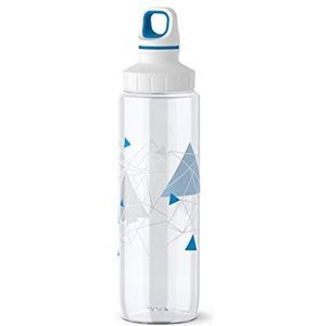 Emsa 518308 Drink2Go Tritan drinkfles | 0,7 liter | schroefsluiting | 100% lekvrij | vaatwasmachinebestendig | BPA-vrij | Geometry