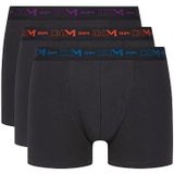 Dim Boxershorts voor heren, katoen, stretch, ademend, optimale grip, 3 stuks, Meerkleurig