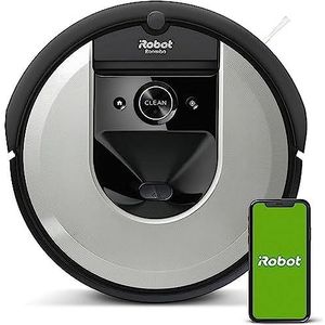 iRobot Roomba i7 i7156 robotstofzuiger - zilver - Robot stofzuiger - Zwart