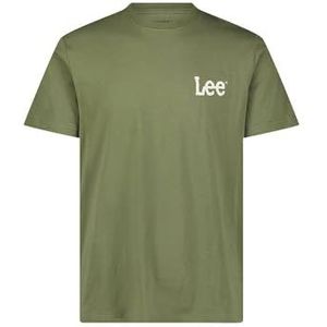 Lee Medium Wobbly Lee Tee T-shirt voor heren, Mercantile Groen