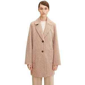 TOM TAILOR Basic loop mantel voor dames, 27775 - French Clay beige melange, XXL, 27775 - French Clay beige gemêleerd