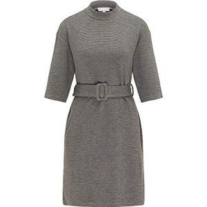 TOORE Robe en jersey pour femme, noir/gris, L