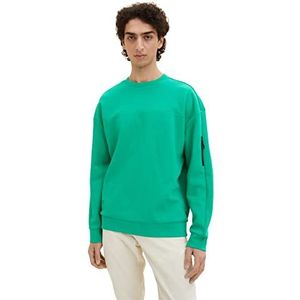 TOM TAILOR Denim Heren sweatshirt Fresh Peppermint, XL, 31040, 31040 - Fresh Peppermint