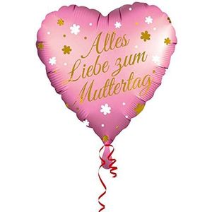 Amscan 4008675 - Alles Liebe für Moederdag, standaard folieballon, grootte: ca. 43 cm