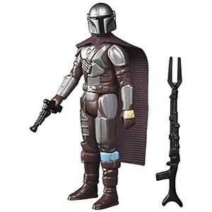 Hasbro Star Wars Retro Collection The Mandalorian (Beskar) Toy 9,5 cm - Scale Star Wars: The Mandalorian Collectible Action Figuur, Accessoires