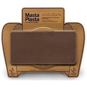 MastaPlasta Suède reparatiepleisters voor banken, autostoelen, tassen en meer, maat L, 20 x 10 cm, bruin