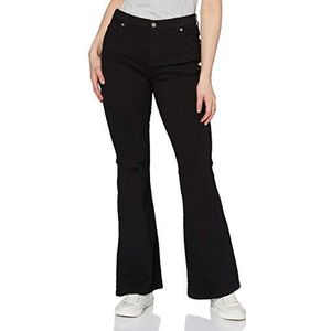 Dr. Denim Macy vrouwen Jeans Bootcut, zwart.