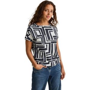 Cecil B323099 T-shirt voor dames, Universeel blauw, L