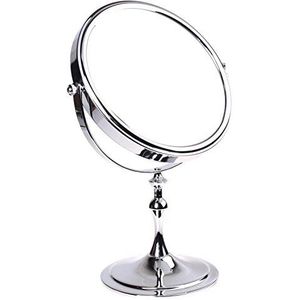HIMRY Designed KXD3105-7x 360° draaibare cosmetische spiegel 2 standaard spiegels en vergroting x 7 x Ø 17,5 cm chroom