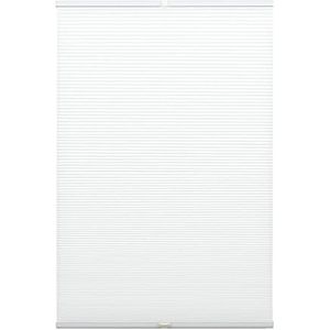 GARDINIA EASYFIX Plissé honingraat met natuurlijk licht, ondoorzichtig, montageonderdelen inbegrepen, plisségordijn EASYFIX, versterkt door 2 profielen, wit, 90 x 130 cm (B x H)