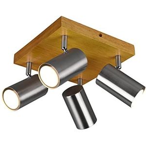 Trio-Leuchten Plafondlamp, metaal, GU10, grijs