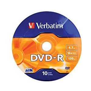 Verbatim 43729"" DVD-R 4,7 GB 16 x 10 pin zilver