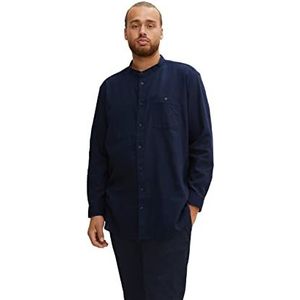 TOM TAILOR Flanellen overhemd heren 10668 - Sky Captain Blue, 3XL oversized, 10668 - Sky Captain Blue