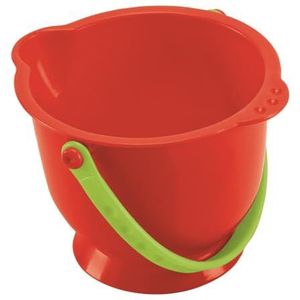 Hape - Strandemmer voor kinderen 18 maanden + rood – speelgoed ftalaatvrij en uv-bestendig – kleurrijke kinderemmer – strandspel en zwembad vanaf 18 maanden – speelgoed 12 centimeter duurzaam en 100%