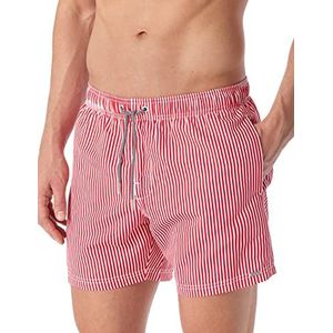 Schiesser Zwembroek Zwemshort Heren Rood Gestreept, 4, rood, gestreept