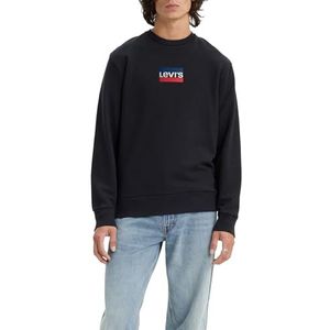Levi's Standard Graphic Crew Sweatshirt voor heren (1 stuk), Mini Sportswear, piraat zwart
