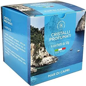 Geurgranulaat voor stofzuigers, kristallen voor het milieu, doos met 6 zakjes à 50 g (zee van Capri)