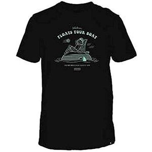 Hurley B Chimwrecked SS T-shirt voor kinderen, zwart.