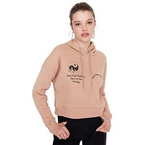 Trendyol Sweat-shirt pour femme, camel, S