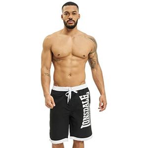 Lonsdale Clennell Herenshorts, zwart/wit