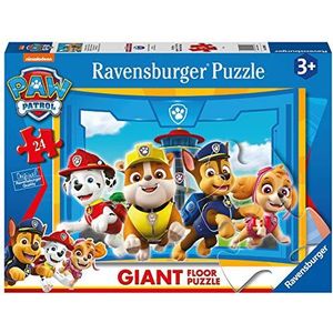 Ravensburger 030903 Paw Patrol puzzel 24 delen Giant Sol, puzzel voor kinderen, aanbevolen leeftijd 3+