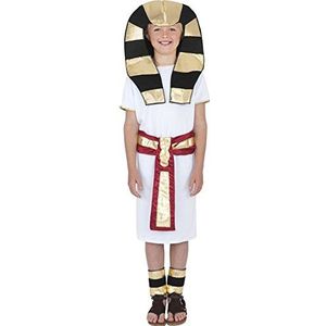 Smiffys Egyptisch kostuum, wit, met riem, hoofddeksel en enkelbandje
