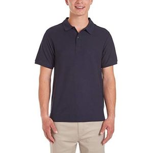 Nautica Polo en piqué stretch à manches courtes pour homme, bleu marine, X-Large 40/41