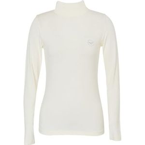 Emporio Armani Emporio Armani T-shirt voor dames, turtleneck Fluid Viscose, T-shirt voor dames (1 stuk), Pale Cream