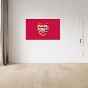 Licence Decor Arsenal FC Sticker mural en vinyle Motif blason sur texture éclaircissante Taille M 100 x 60 cm